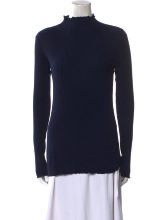 The Row Virgin Wool Mock Neck Sweater