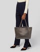 The Row Leather Park Tote w/ Pouch