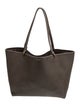 The Row Leather Park Tote w/ Pouch
