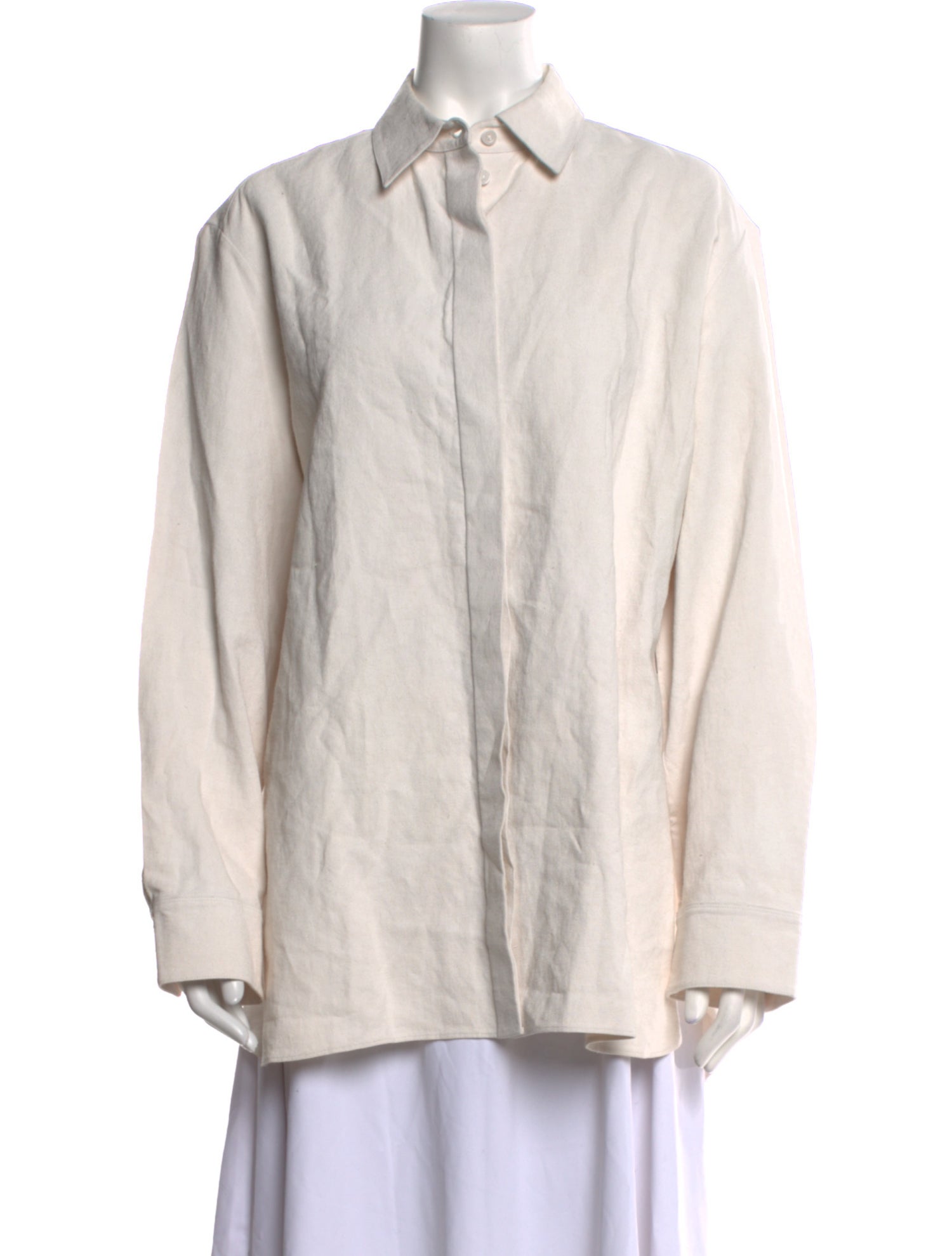 The Row Linen Long Sleeve Tunic