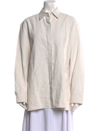 The Row Linen Long Sleeve Tunic