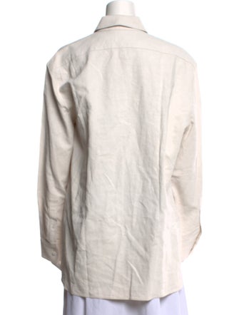 The Row Linen Long Sleeve Tunic