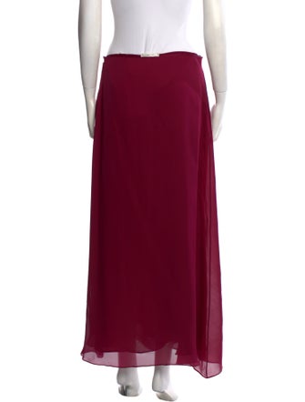 The Row Silk Midi Length Skirt