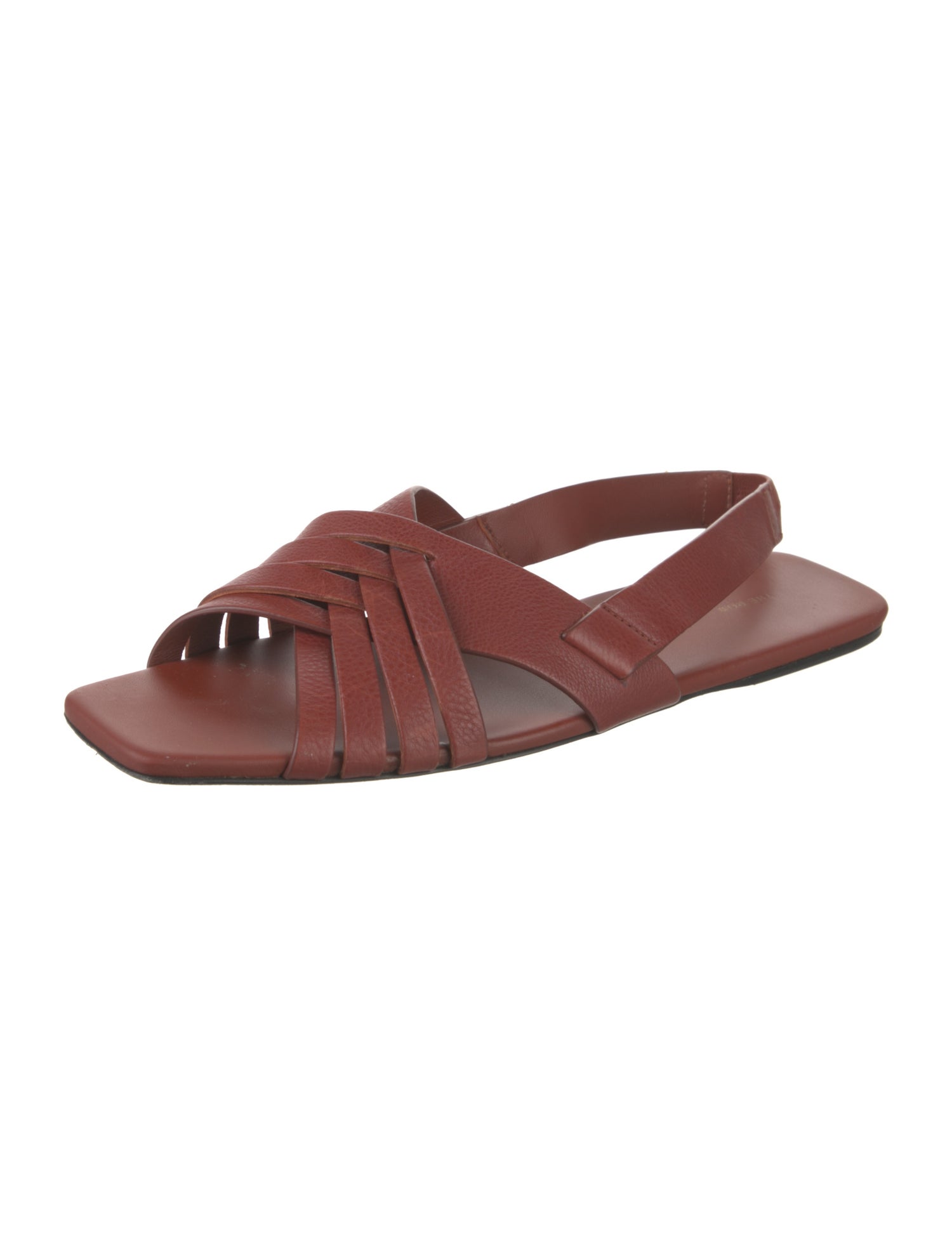 The Row Meera Leather Slingback Sandals