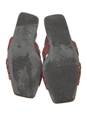 The Row Meera Leather Slingback Sandals