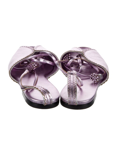 The Row Leather Tassel Accents Gladiator Sandals