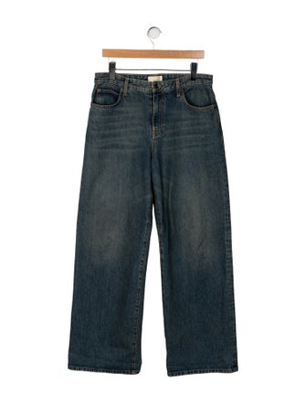 The Row High-Rise Wide Leg Jeans