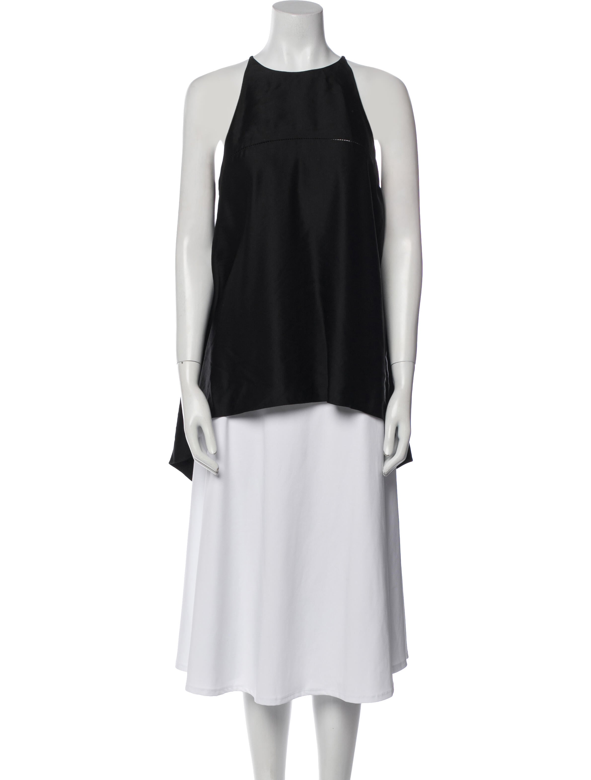 The Row Linen Crew Neck Blouse