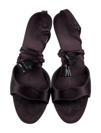 The Row Satin Tassel Accents Sandals