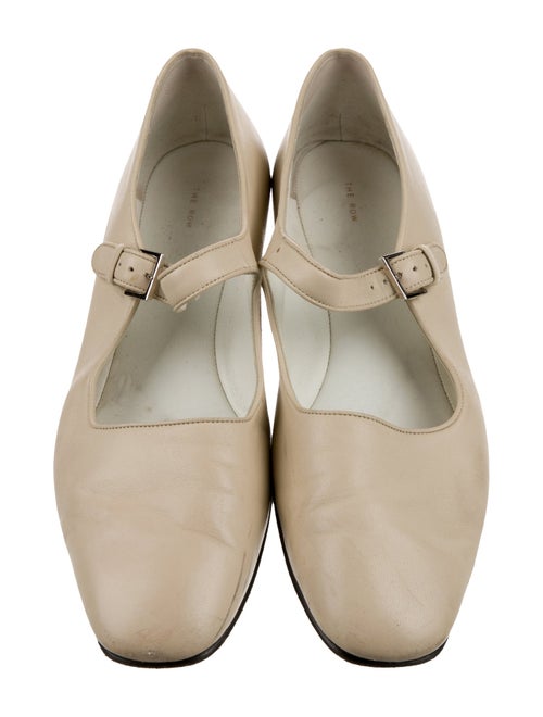 The Row Ava Goat Leather Mary Jane Flats