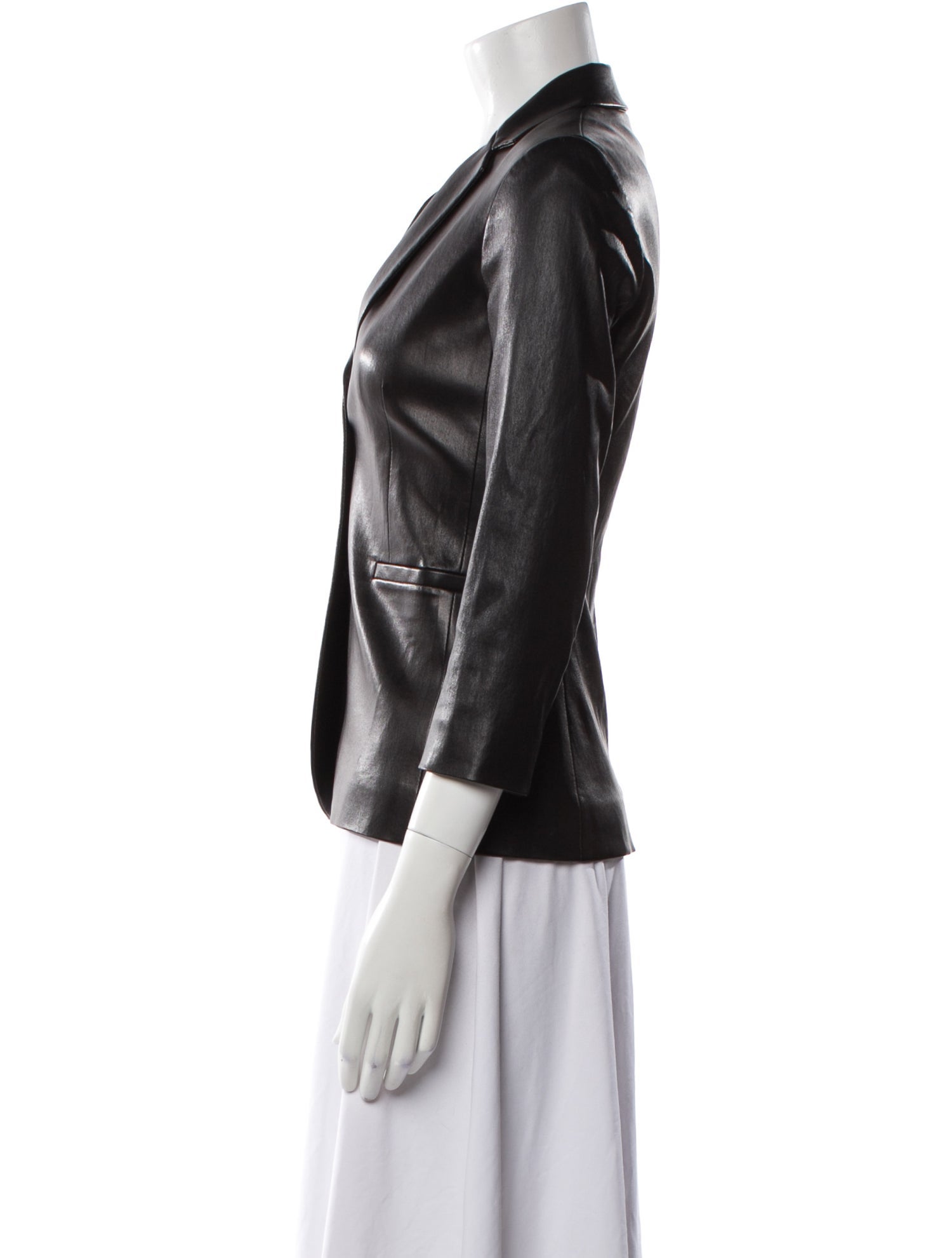 The Row Leather Blazer