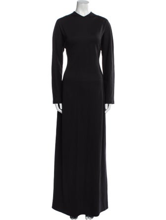 The Row Mock Neck Long Dress