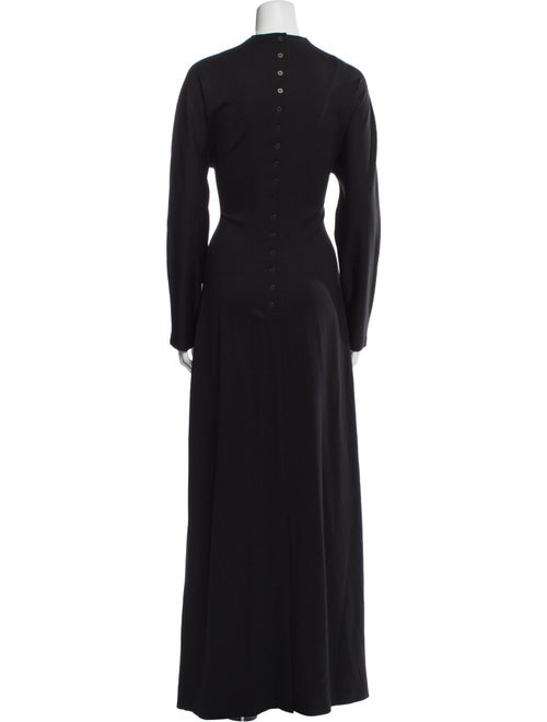 The Row Mock Neck Long Dress