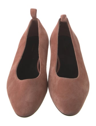 The Row Suede Ballet Flats