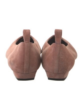 The Row Suede Ballet Flats