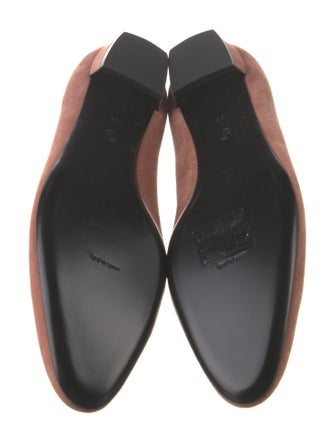 The Row Suede Ballet Flats