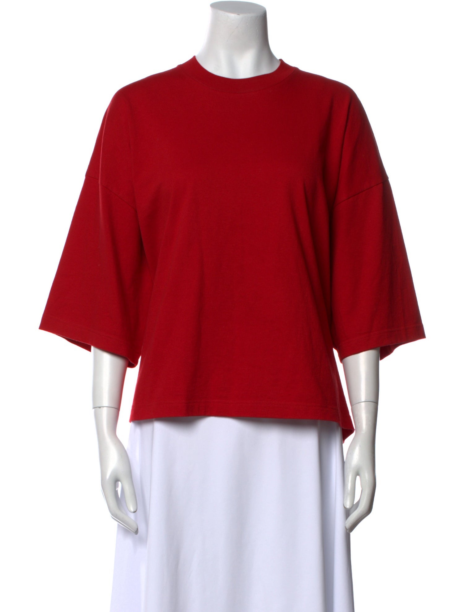 The Row Crew Neck Three-Quarter Sleeve Top