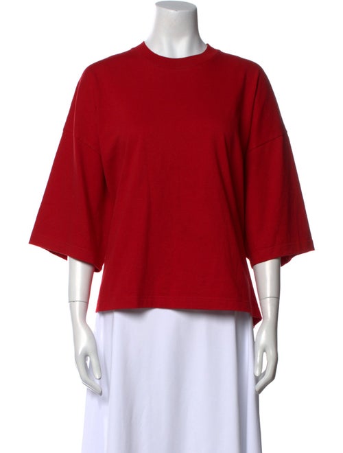 The Row Crew Neck Three-Quarter Sleeve Top