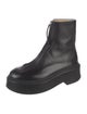 The Row Zipped 1 Leather Combat Boots