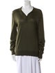The Row Cashmere V-Neck Sweatshirt
