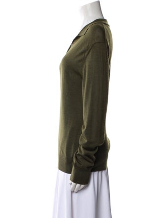 The Row Cashmere V-Neck Sweatshirt