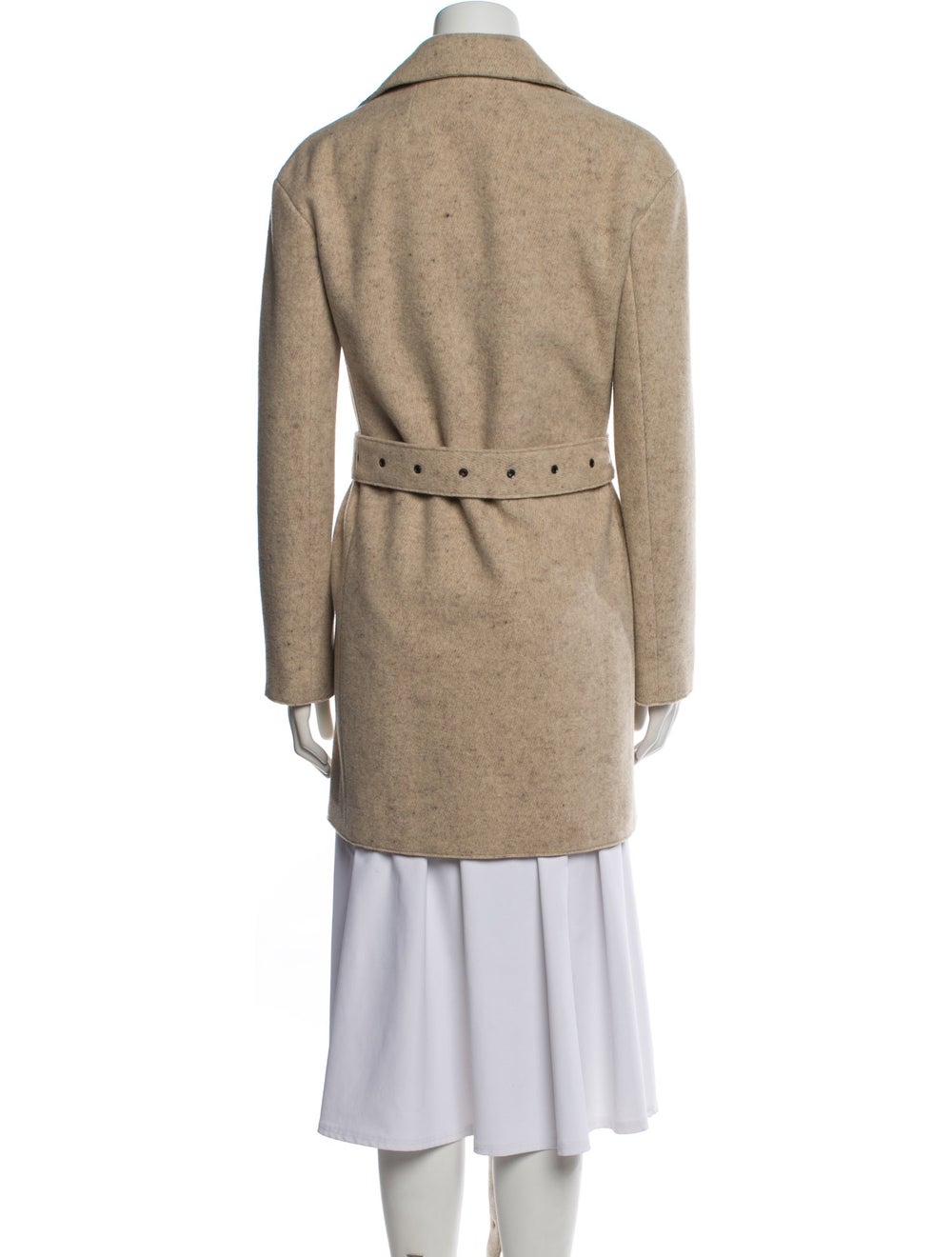 The Row Wool Down Coat Neutrals Pointed Collar Kn… - image 3