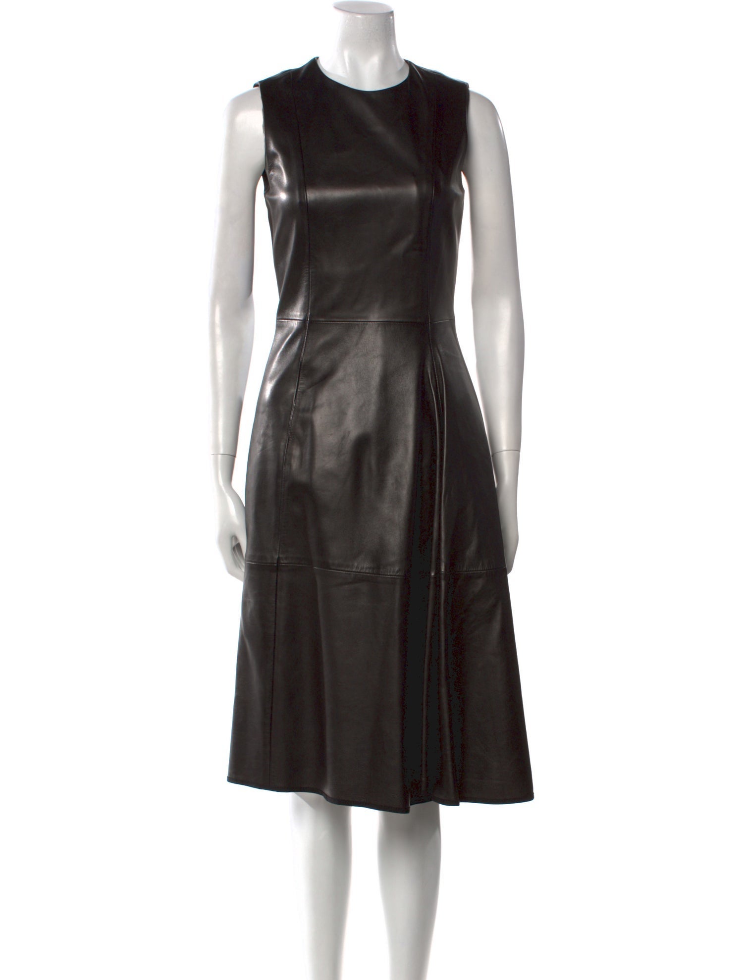 The Row Lambskin Midi Length Dress