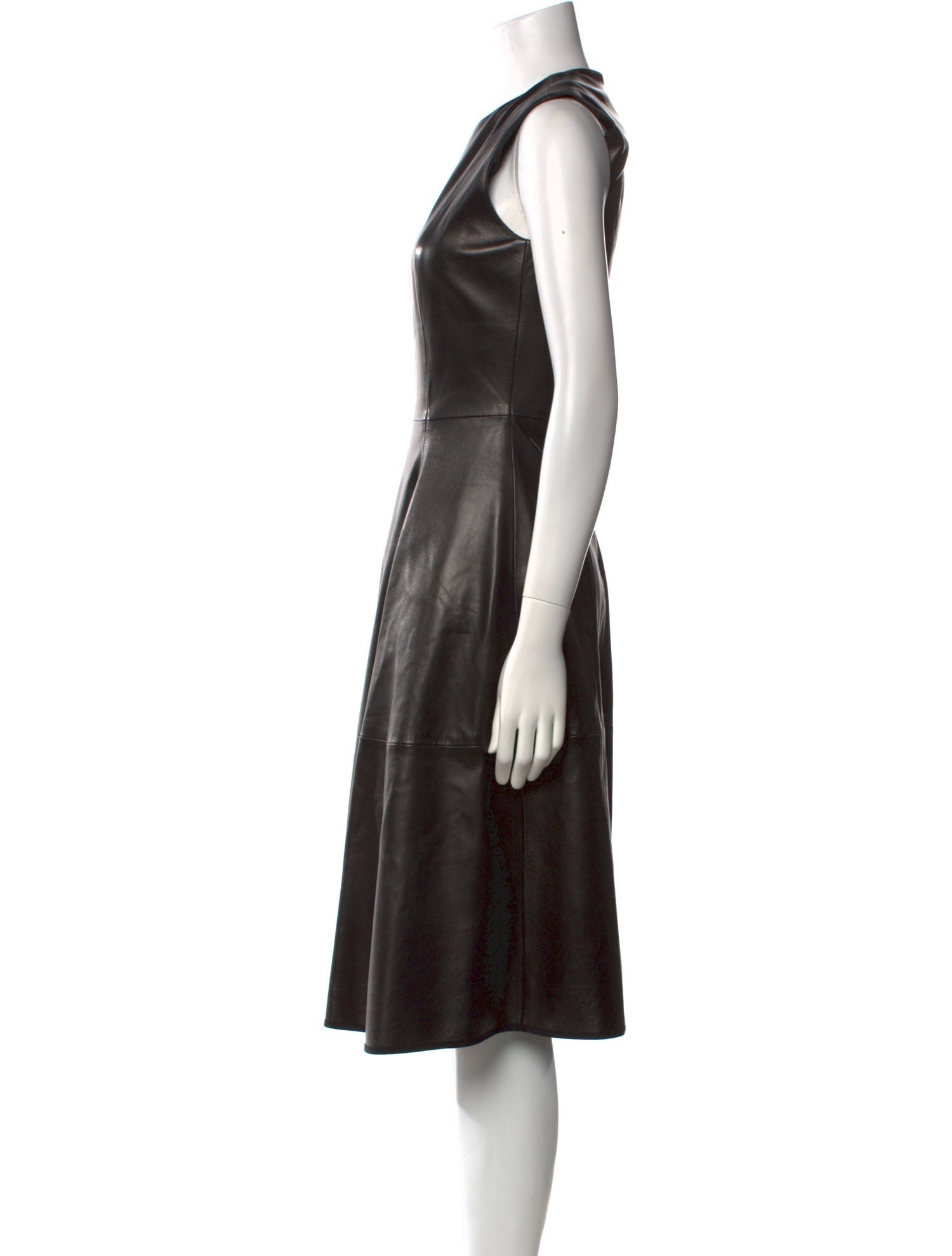 The Row Lambskin Midi Length Dress