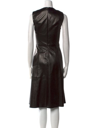 The Row Lambskin Midi Length Dress