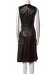 The Row Lambskin Midi Length Dress