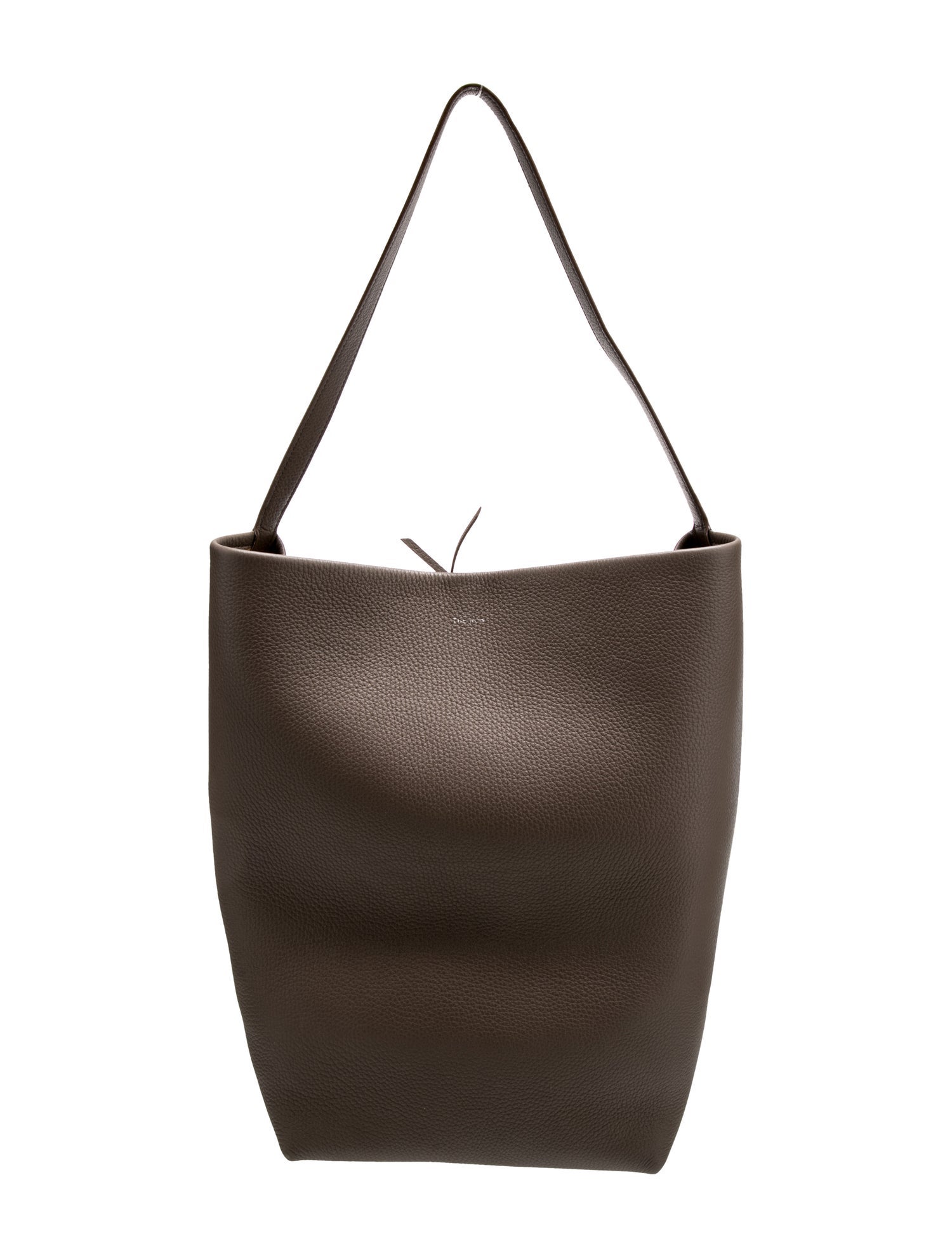 The Row Leather N/S Park Tote Large