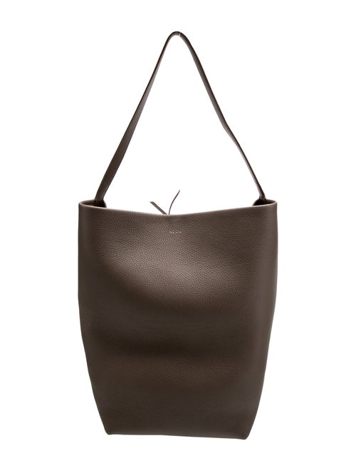 The Row Leather N/S Park Tote Large