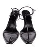 The Row T Bar Leather T-Strap Sandals