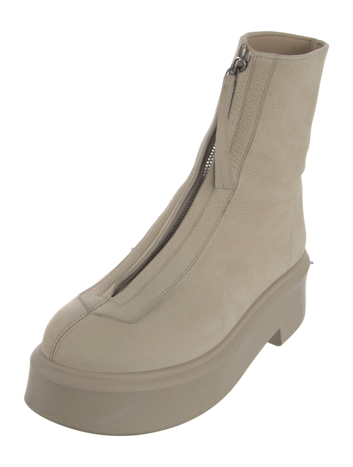 The Row Leather Combat Boots