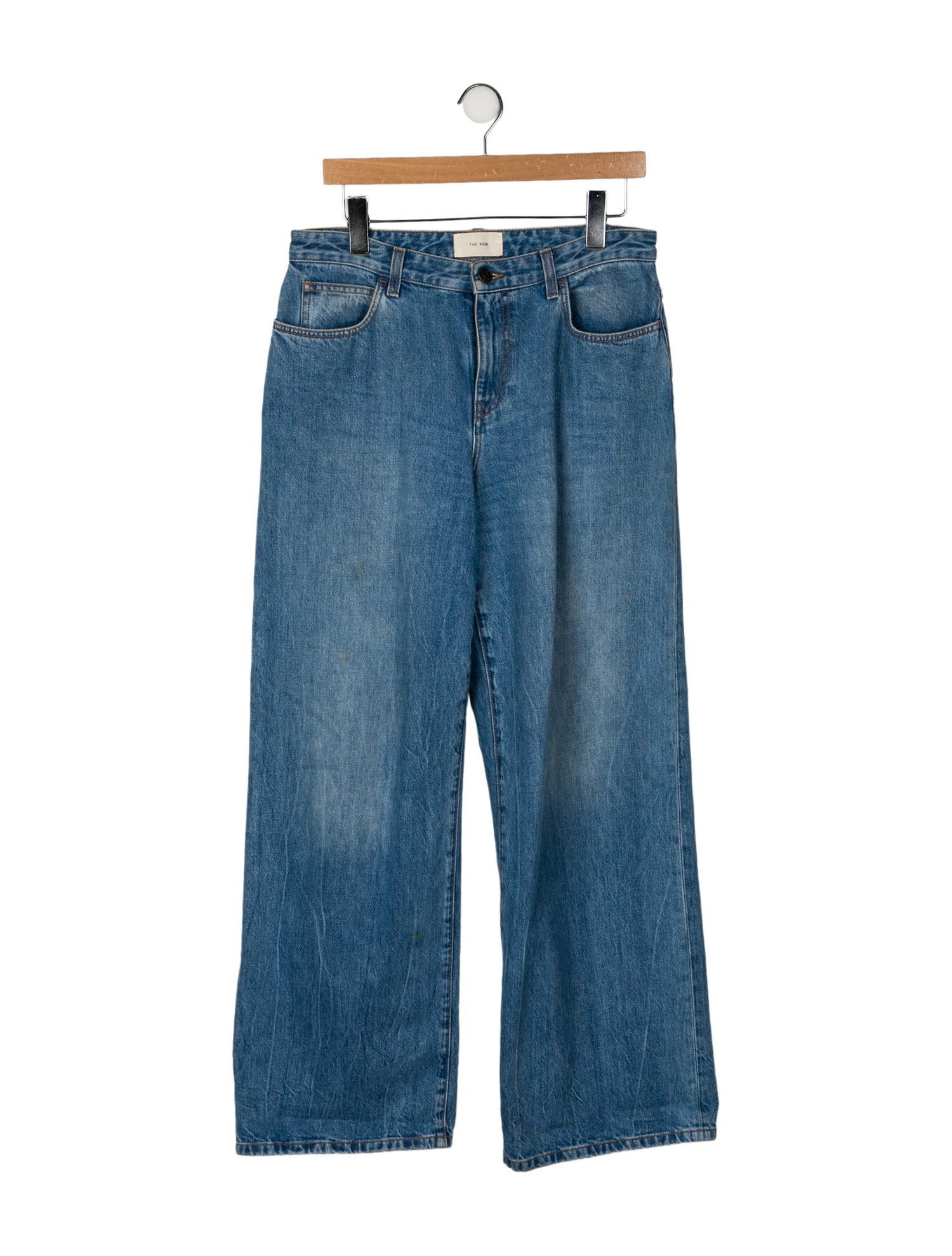 The Row Mid-Rise Wide Leg Jeans