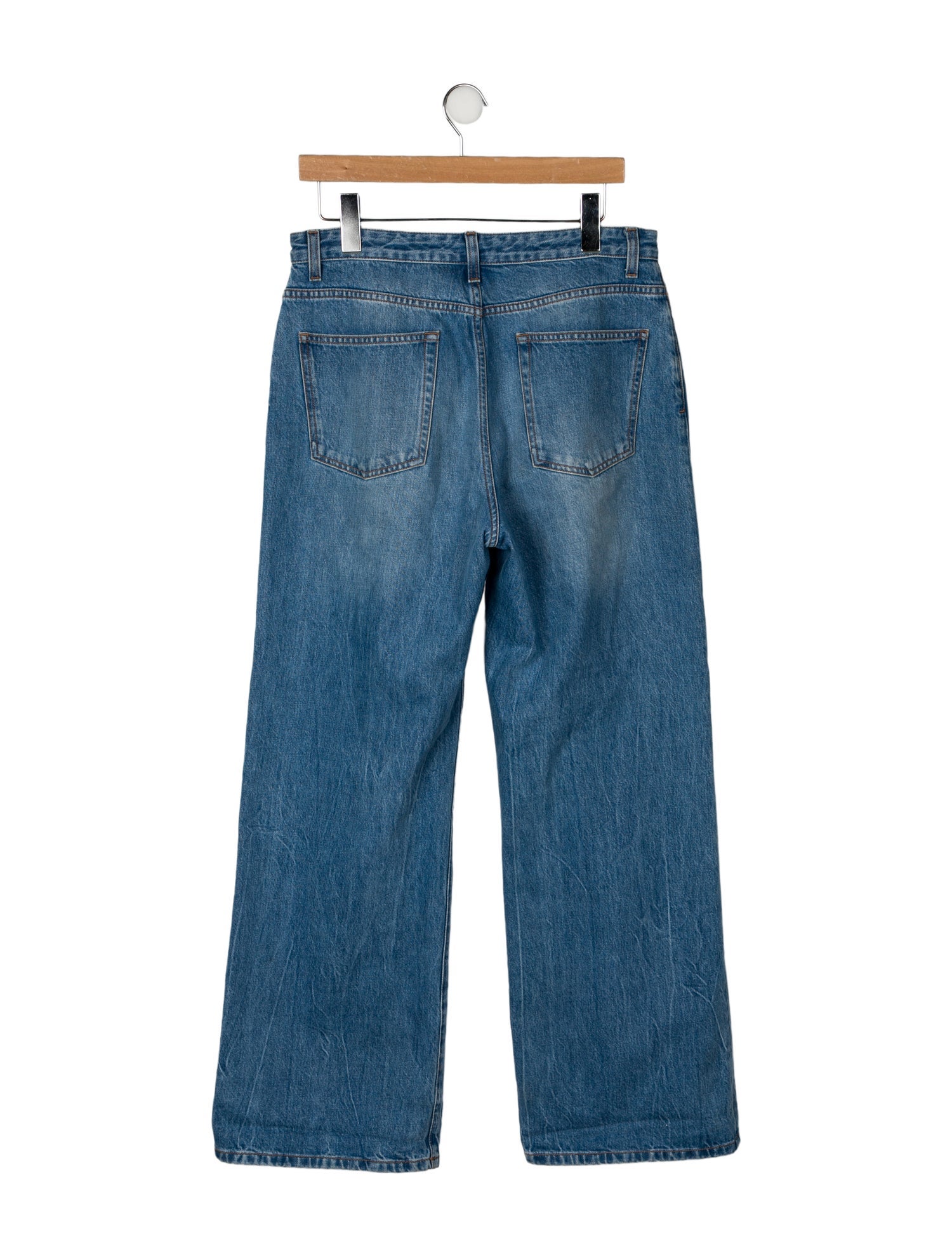 The Row Mid-Rise Wide Leg Jeans