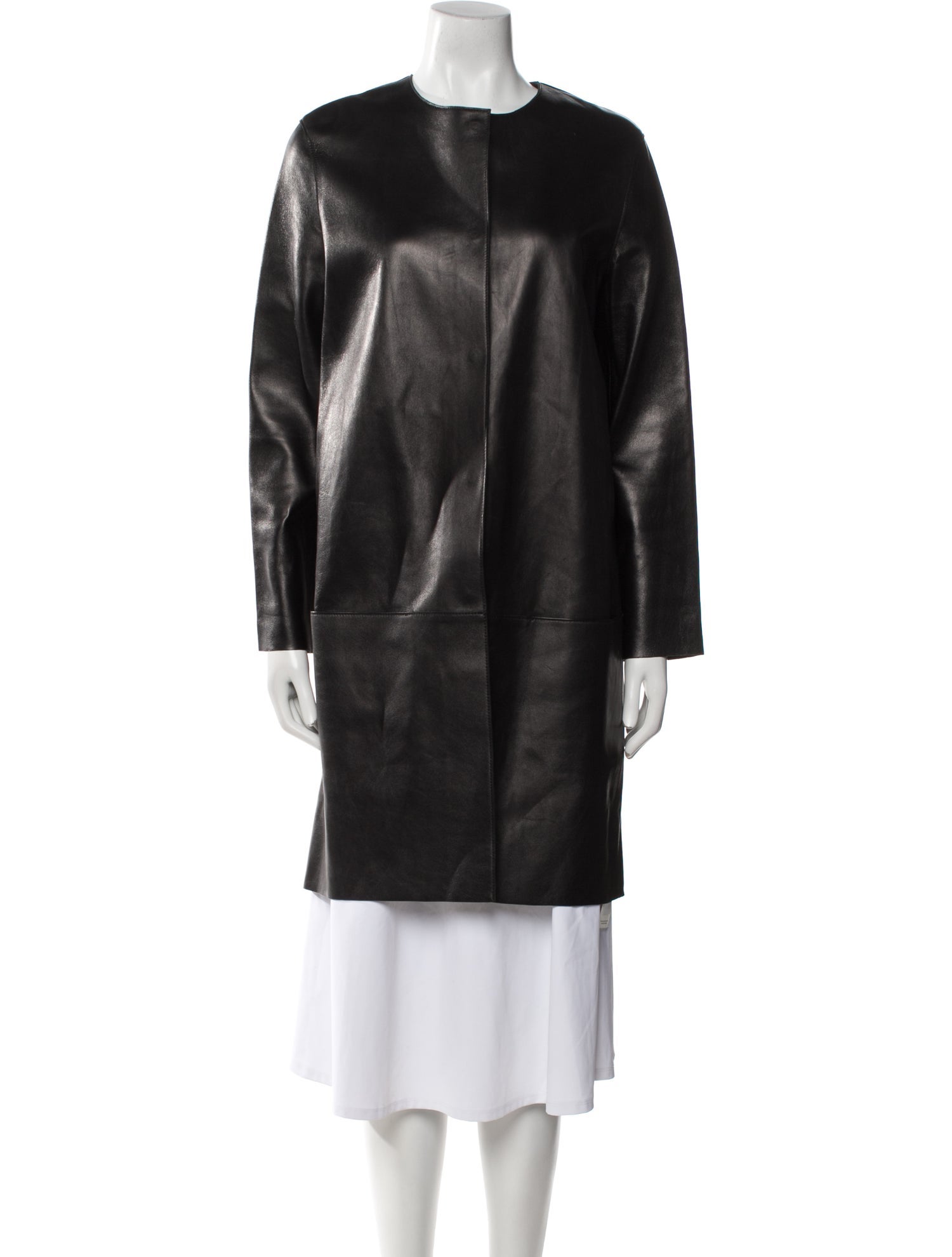 The Row Leather Coat