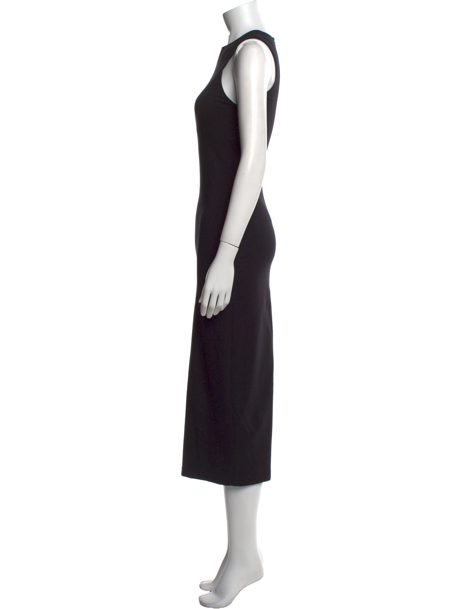 The Row Mock Neck Midi Length Dress