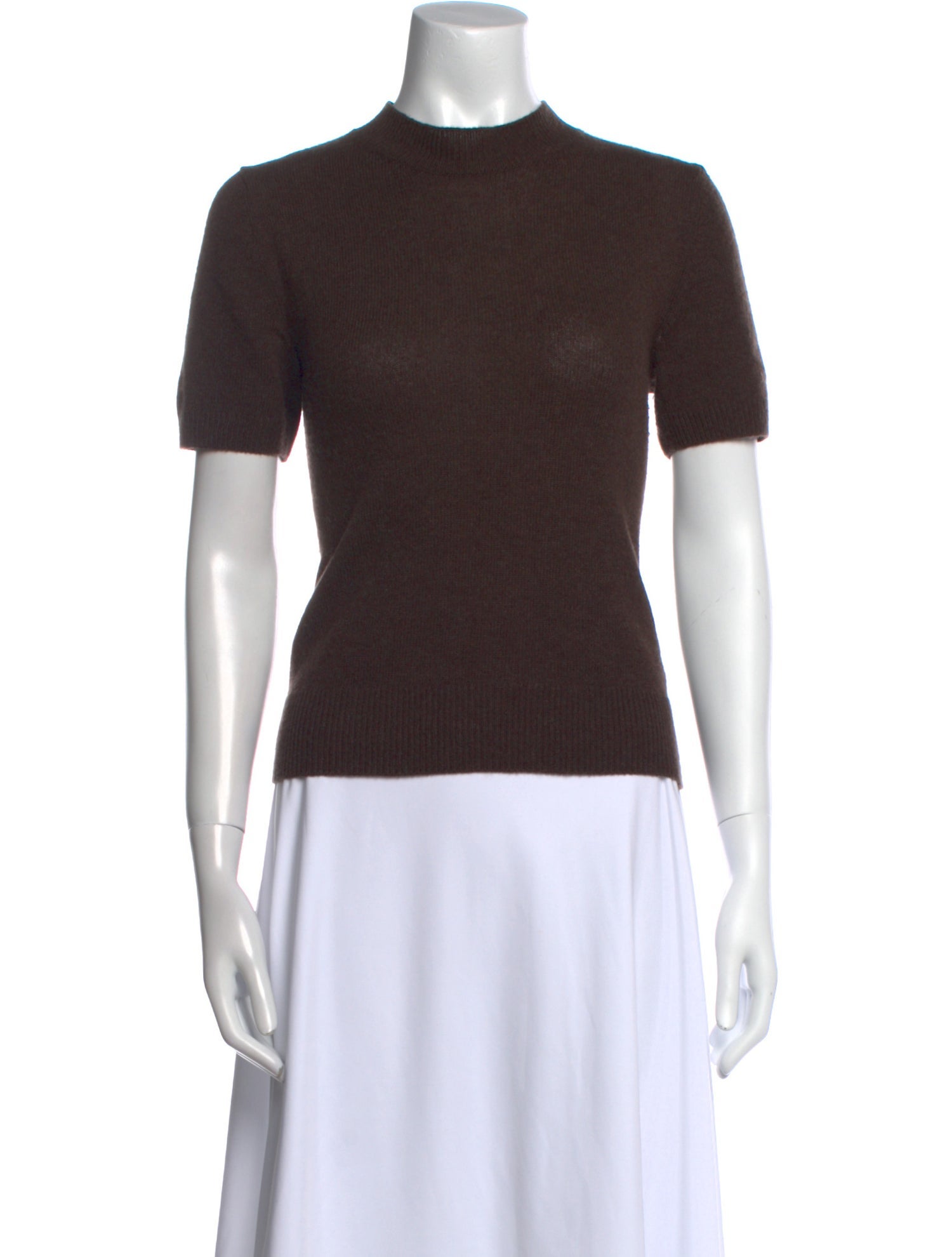 The Row Cashmere Mock Neck Sweater