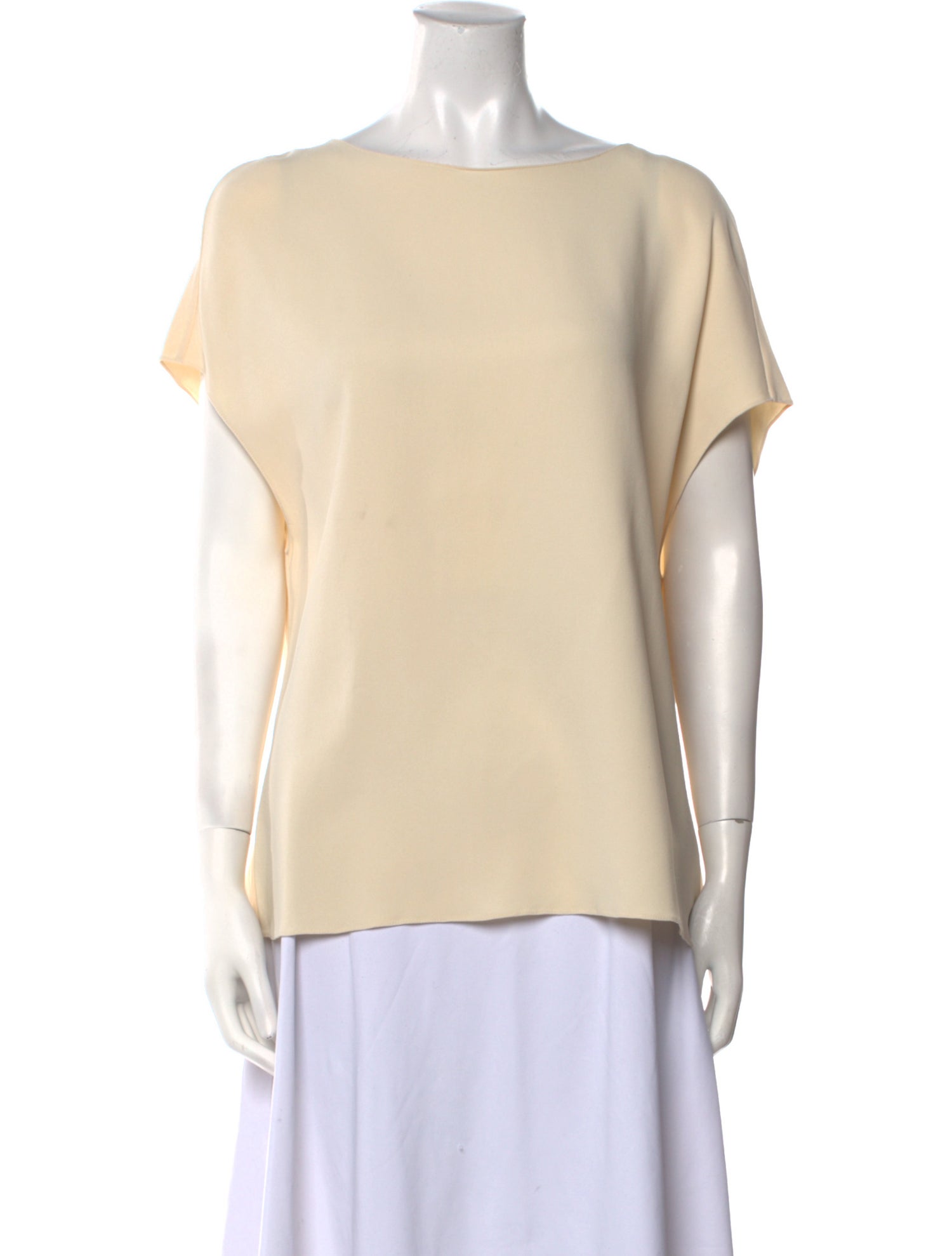 The Row Bateau Neckline Short Sleeve T-Shirt