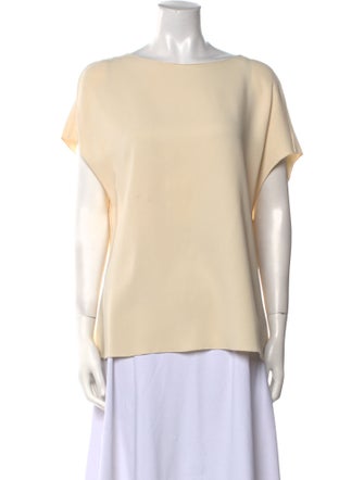 The Row Bateau Neckline Short Sleeve T-Shirt