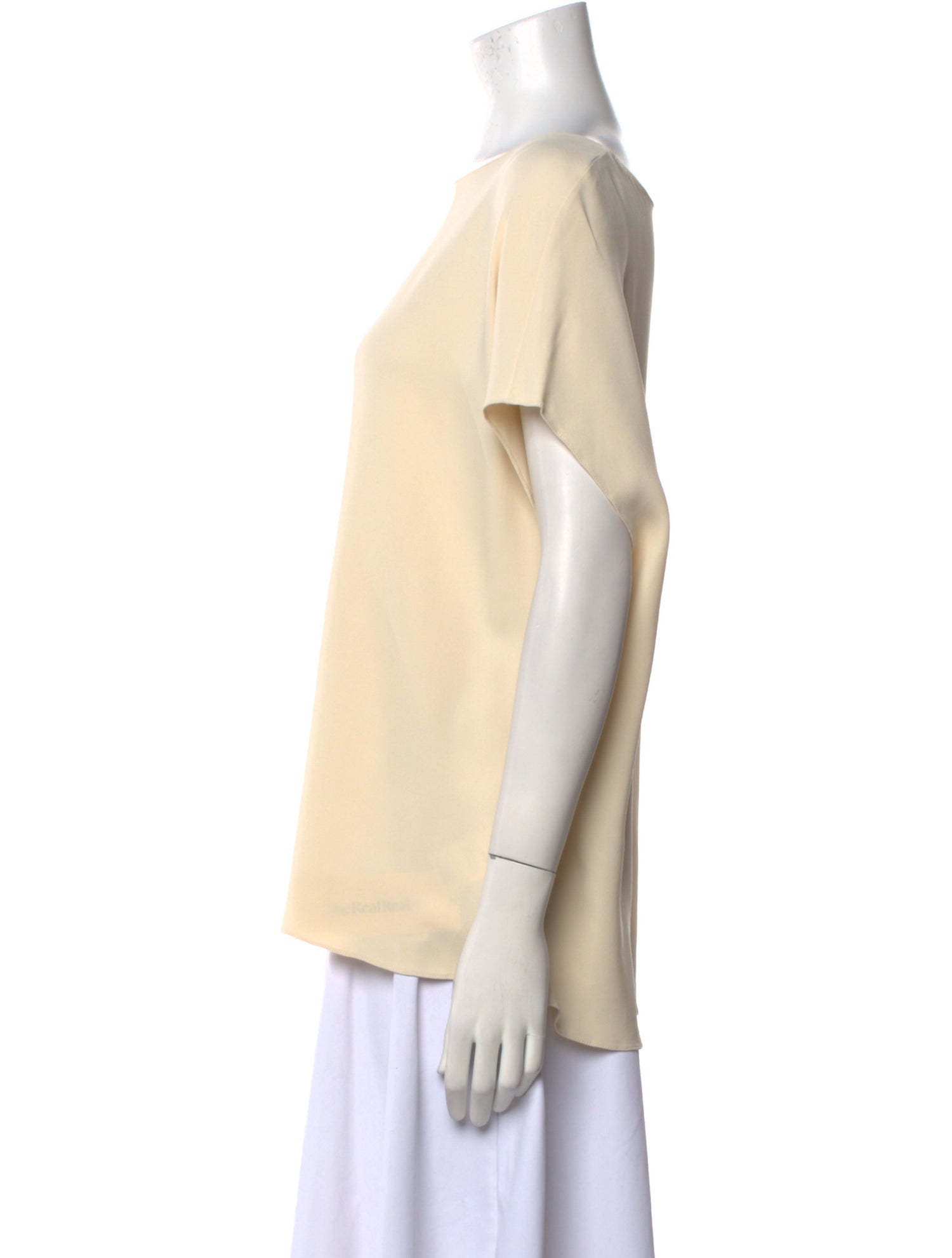 The Row Bateau Neckline Short Sleeve T-Shirt