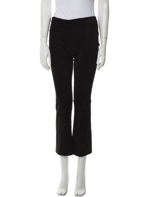 The Row Suede Straight Leg Pants