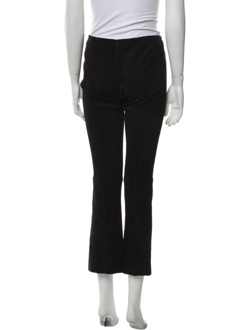 The Row Suede Straight Leg Pants