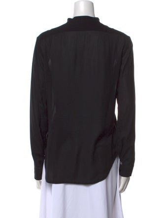 The Row V-Neck Long Sleeve Blouse