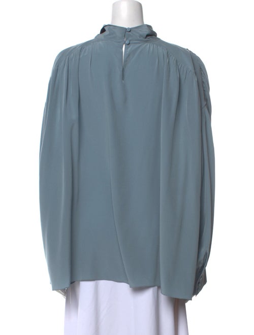 The Row Silk Cowl Neck Blouse