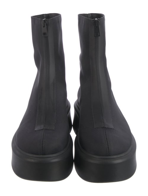 The Row Zipped I Canvas Chelsea Boots