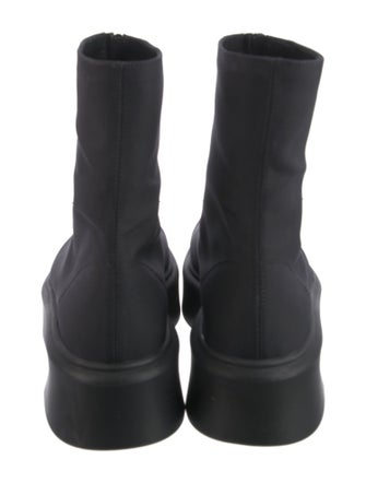 The Row Zipped I Canvas Chelsea Boots