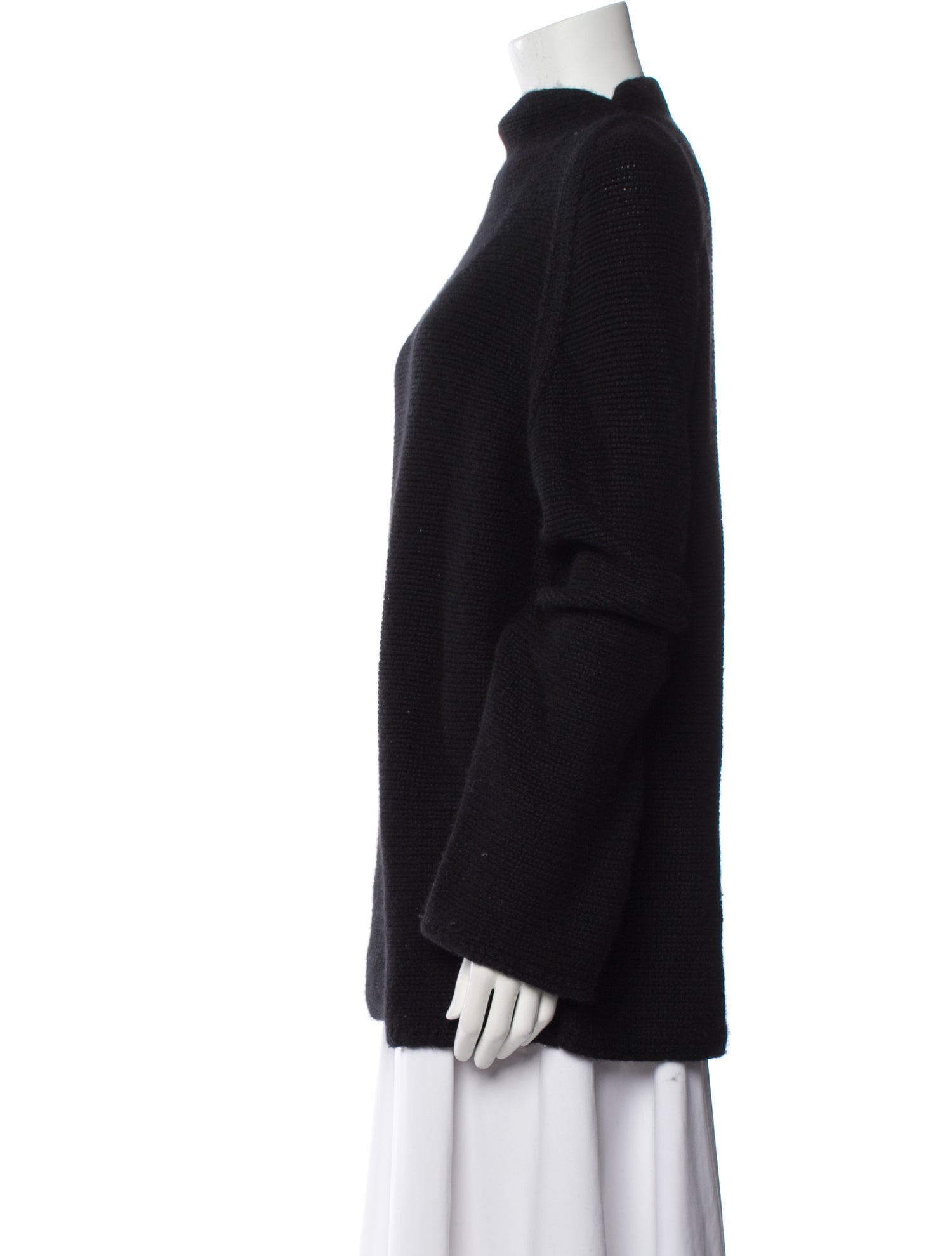 The Row Cashmere Mock Neck Sweater