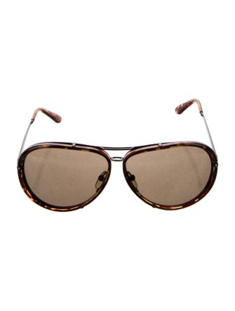 The Row Aviator Tinted Sunglasses